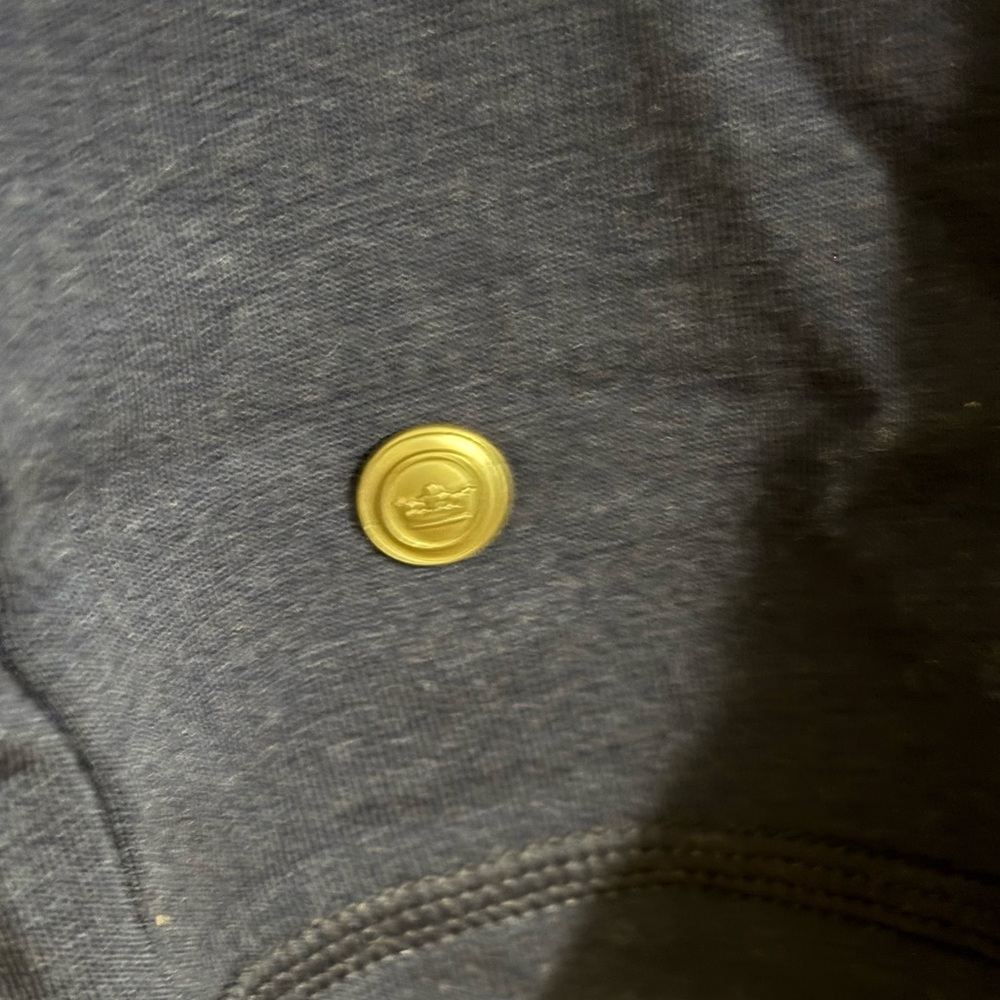 Peter Millar Merino wool Blue zip up sweater,pullover - Picture 5 of 7